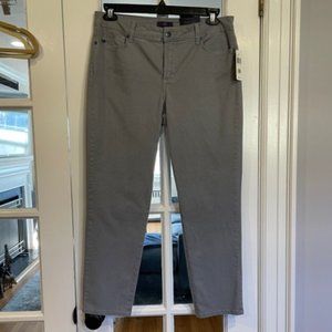 NWT NYDJ gray patterned jeans, size 12 Ankle